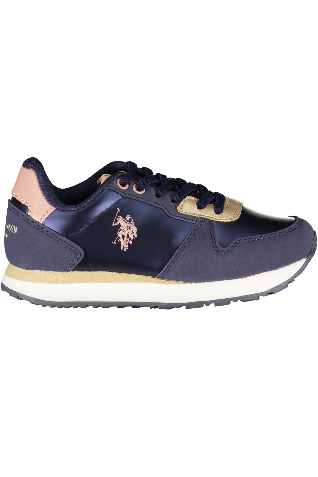 

Кроссовки спортивные детские U.S. Polo Assn., синий / золотой