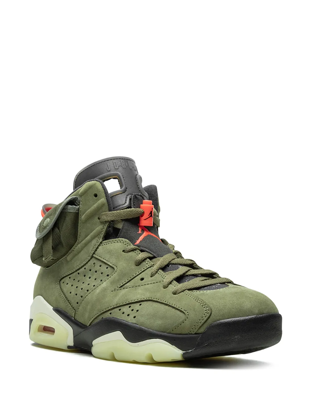 Кроссовки Air  6 Retro Cactus Jack из коллаборации с Travis Scott Jordan, зеленый — фото 2