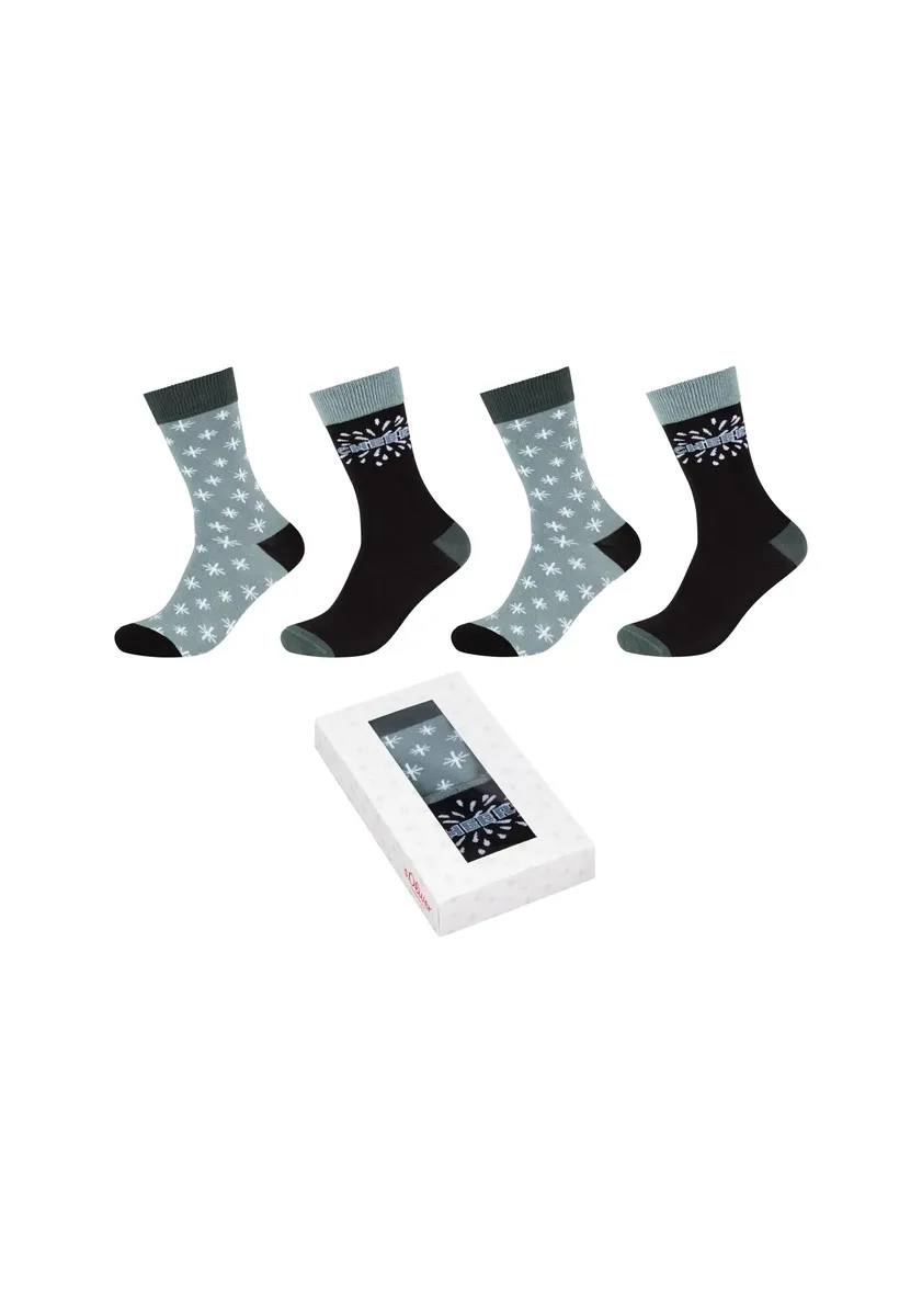 

S.Oliver Socks "Рождественские носки в коробке, 4 шт.", черный