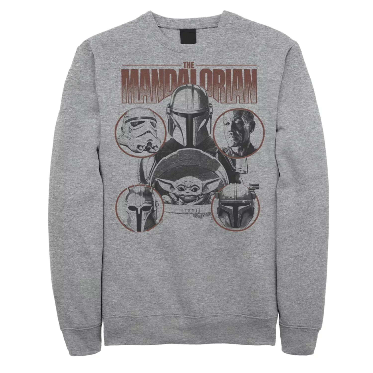 

Мужской свитшот с портретными панелями Star Wars The Mandalorian в оттенках серого Ally Licensed Character, Серый, Мужской свитшот с портретными панелями Star Wars The Mandalorian в оттенках серого Ally Licensed Character