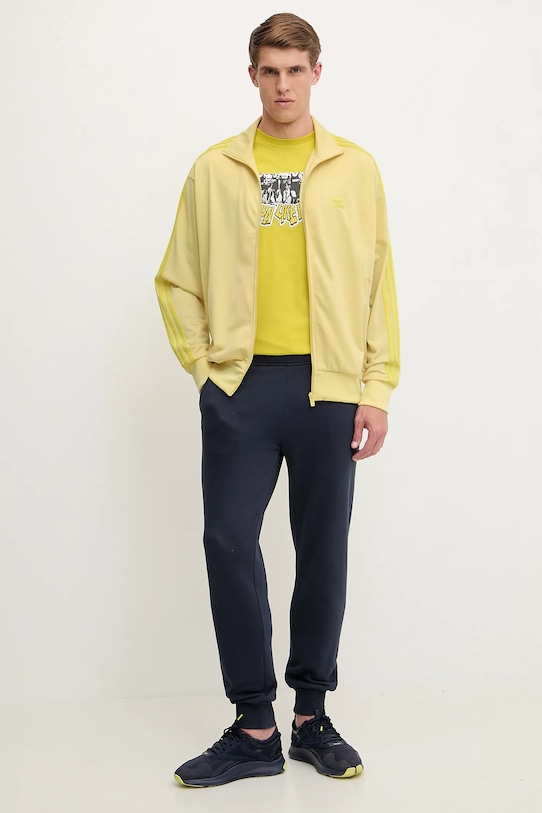 Хлопковая футболка Q12 TS Crowd Adidas Originals, желтый — фото 2