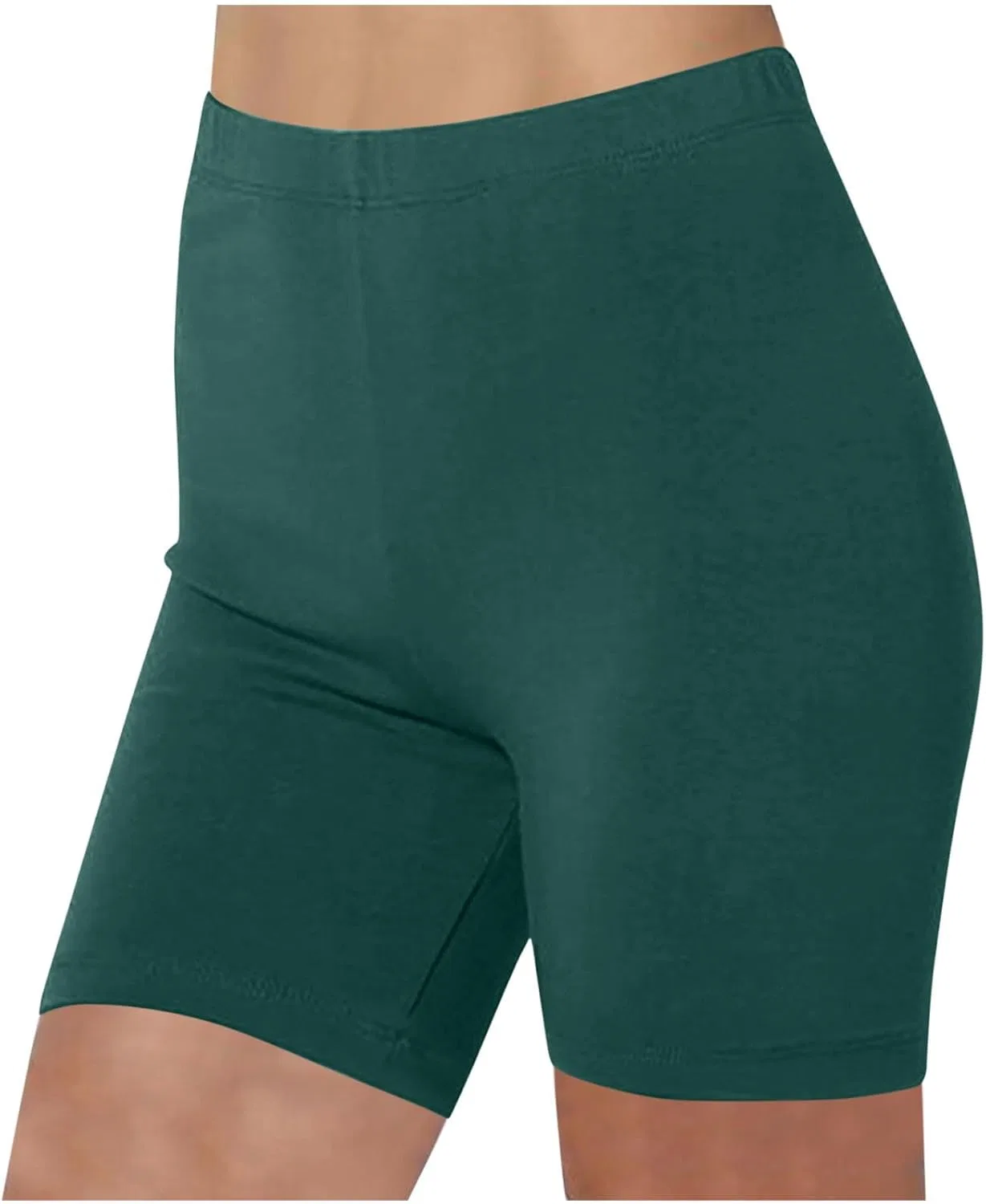 Женские велосипедки для тренировок, Cotton High Waisted, Army Green