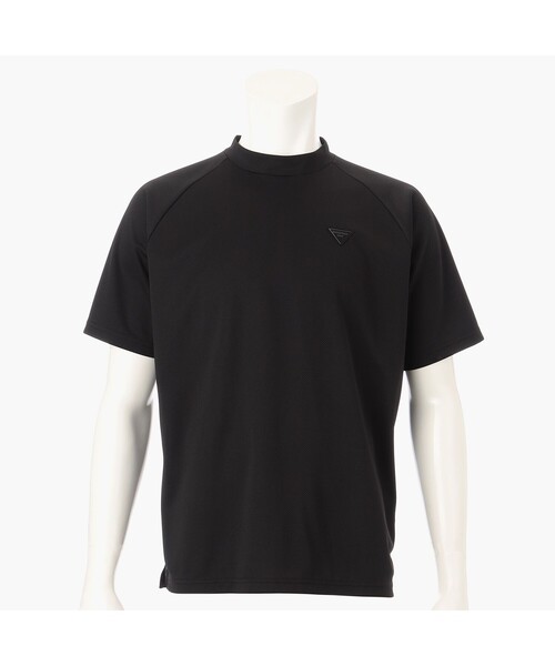 

Мужская футболка с высоким воротником, свободный крой, материал Coolcore, бренд Briefing Golf, черный