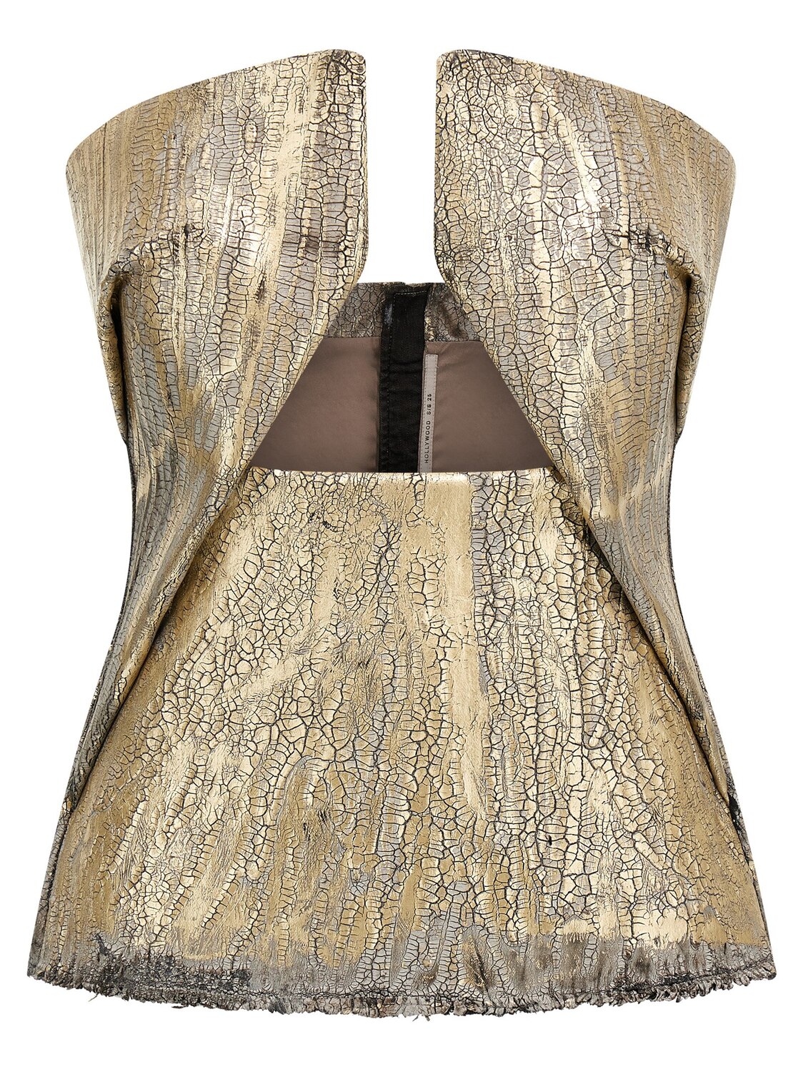 

Топ 'Woven Prong' Rick Owens, золотой