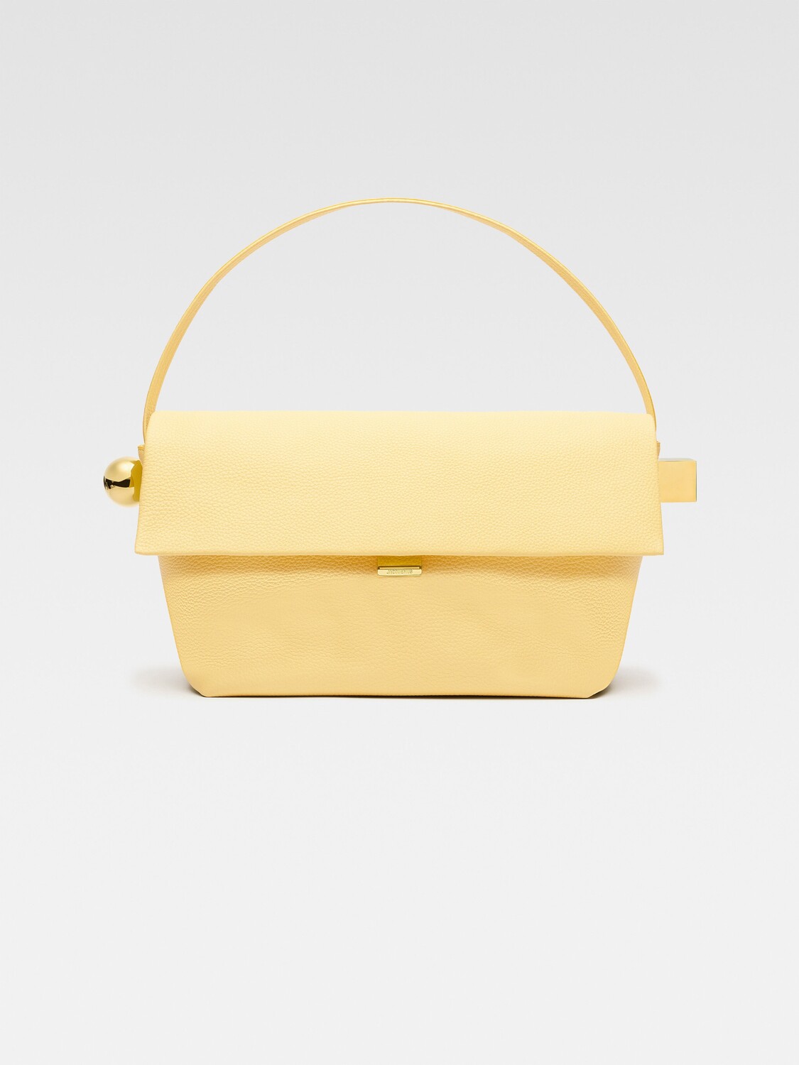 

Большая сумка через плечо с клапаном JACQUEMUS The large Rond Carré, светло-желтый