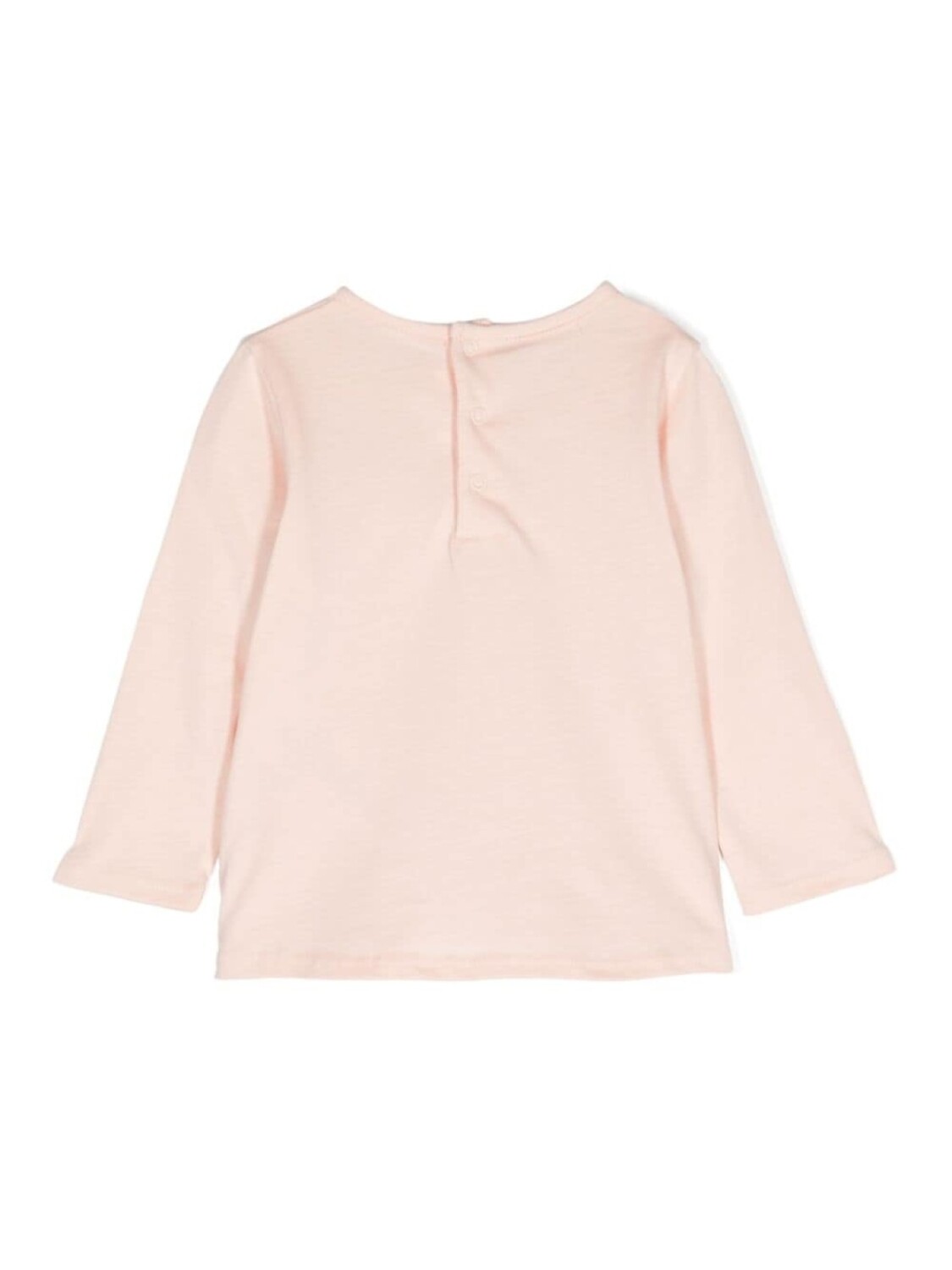 Chloé Kids футболка с вышитым логотипом, розовый — фото 2