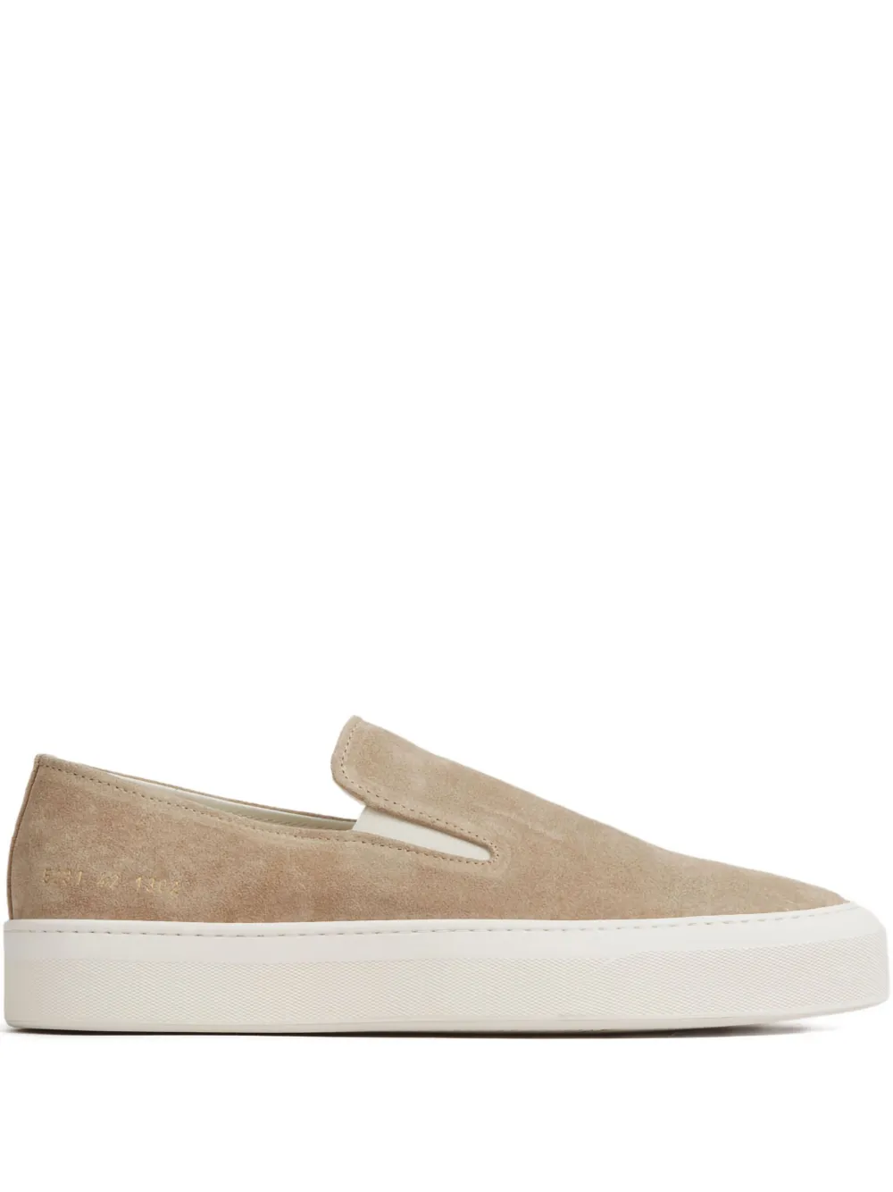 

Замшевые туфли-слипоны Common Projects, нейтральный