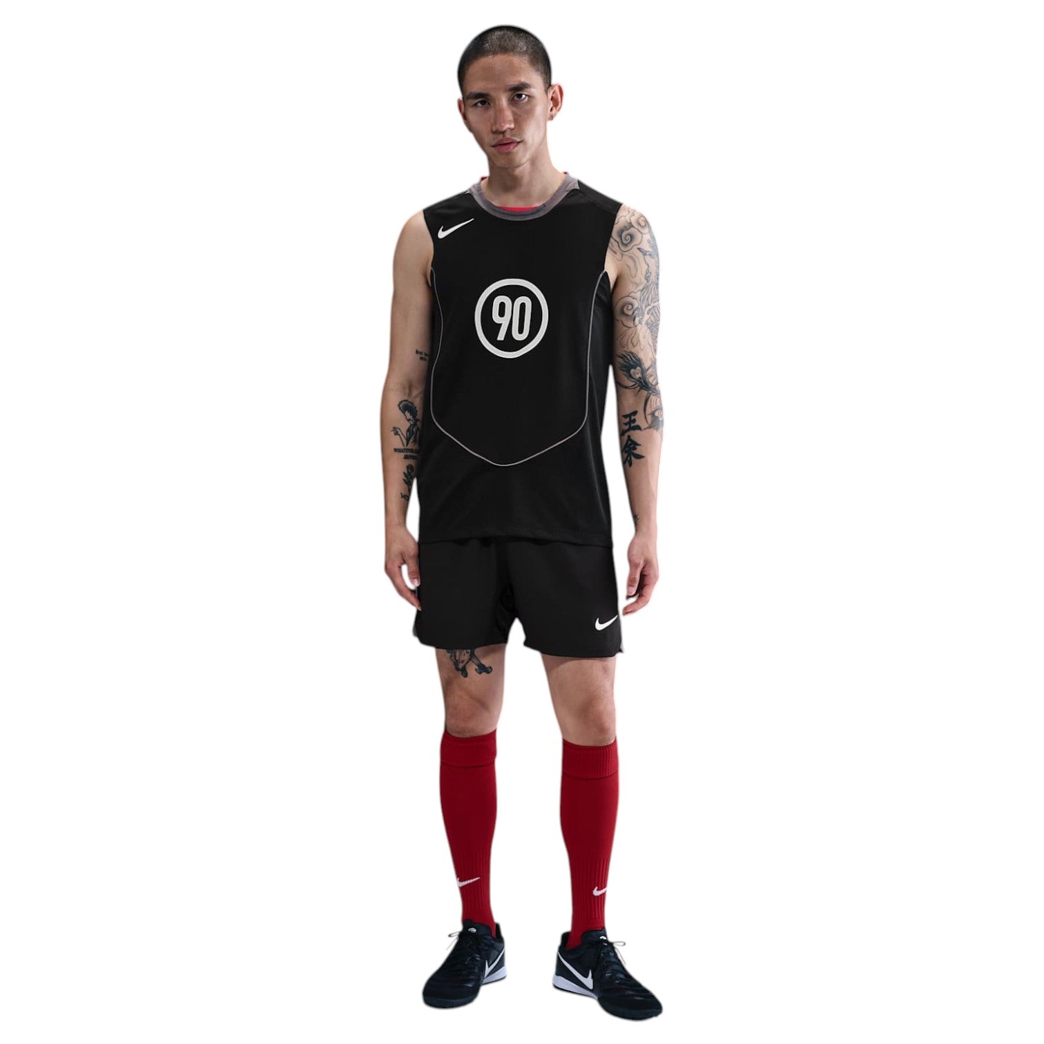 Джерси Nike Total 90 Dri-FIT Sleeveless Soccer Top Asia Sizing 'Black Light Graphite' — фото 3