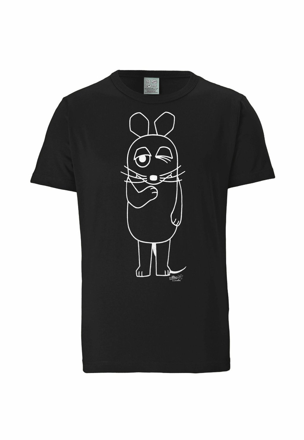 

Футболка с принтом MAUS - OUTLINE LOGOSHIRT, черный