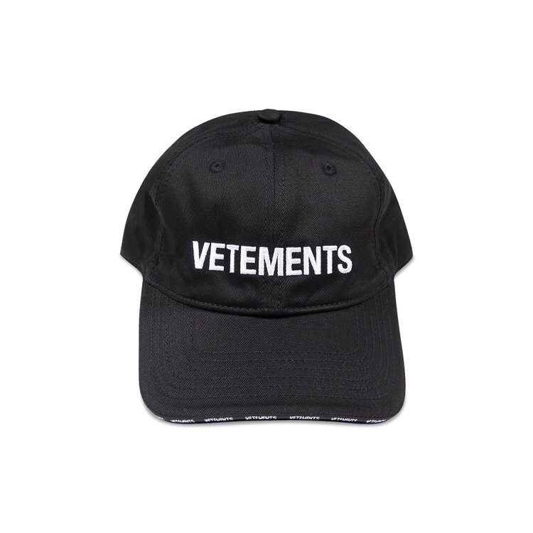 

Бейсболка Vetements Iconic Logo Cap, черный