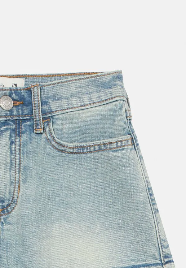 Джинсовые шорты с высокой посадкой Abercrombie & Fitch, Light Blue Denim — фото 3