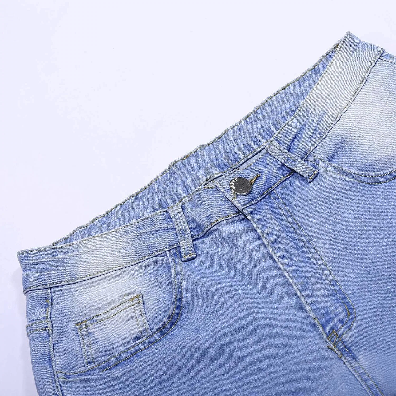 Джинсы свободные Baggy, Light Blue — фото 4