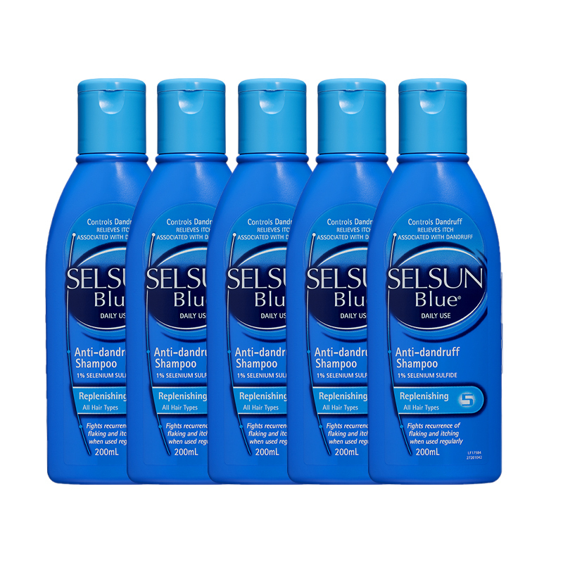 SHEVEU Selsun Nourishing Dandruff Treatment шампунь в синей бутылке, питательное средство от перхоти, очищение, 200мл/200мл*2/200мл*5 — фото 4