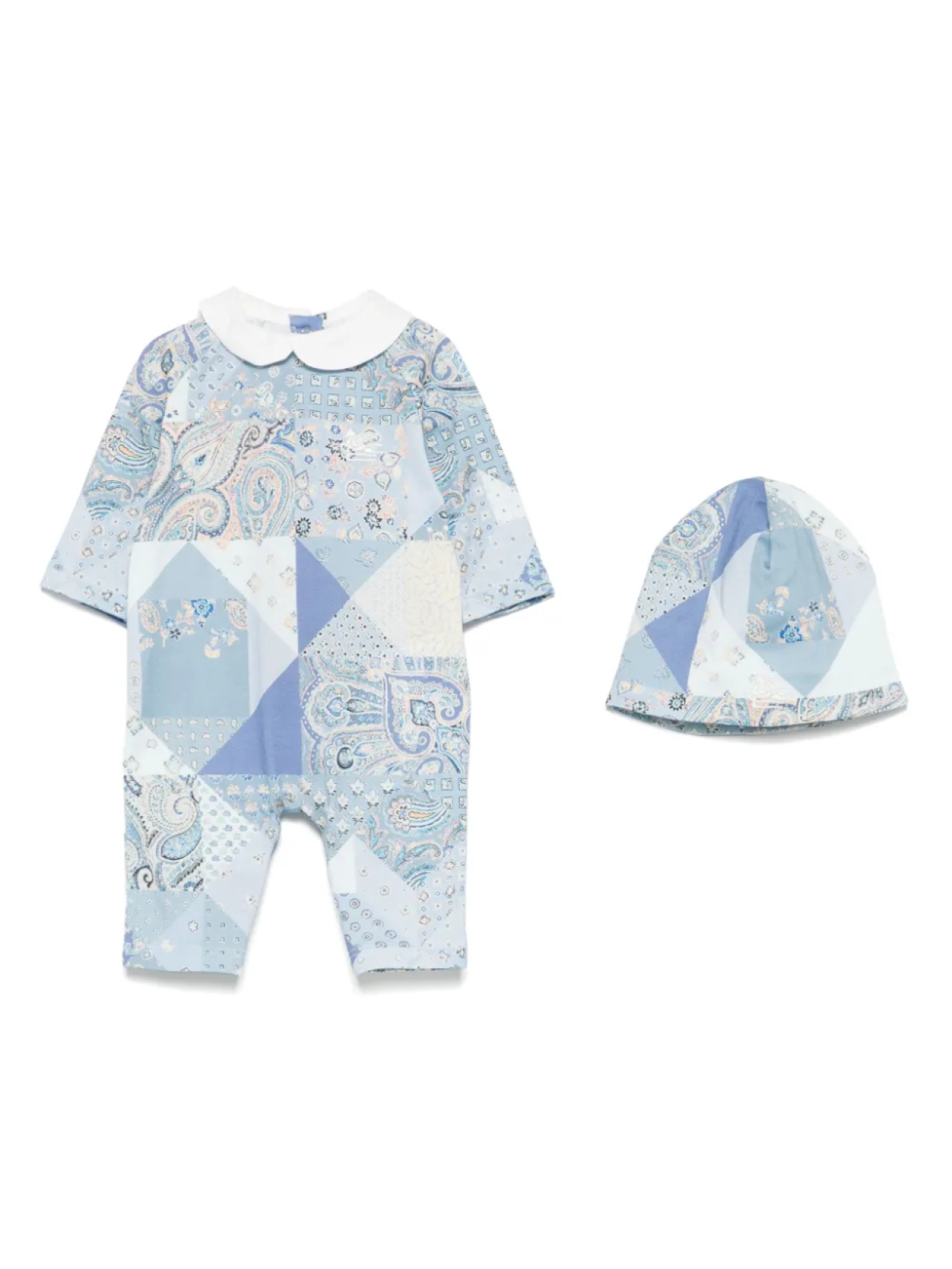 

Комплект для новорожденного с принтом пейсли ETRO KIDS, синий