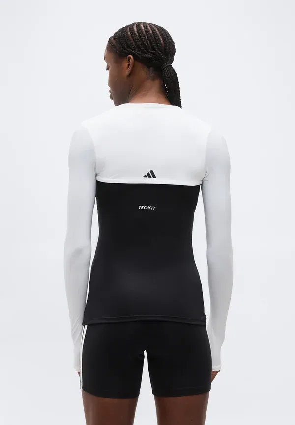 Топ Adidas Performance Power Essentials Workout Contour Shrug с длинным рукавом, белый — фото 3