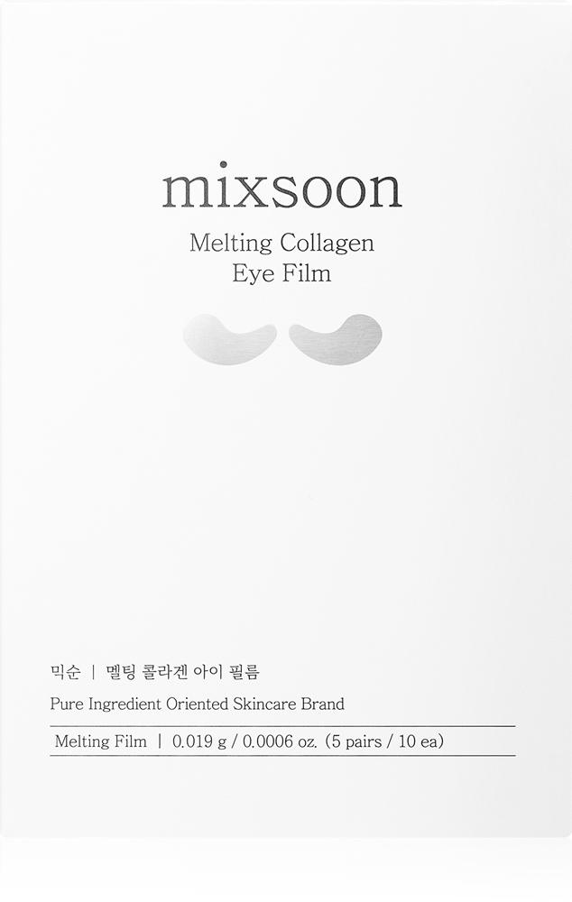 

Тающая коллагеновая пленка для глаз, осветляющая текстильная маска для лица для области вокруг глаз Mixsoon, 5× 2 шт