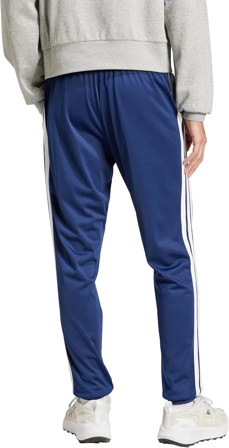 Брюки tapered, adidas, темно-синие — фото 3