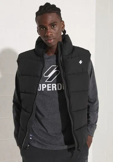 

Стеганый жилет Superdry "SPORTS PUFFER GILET", черный