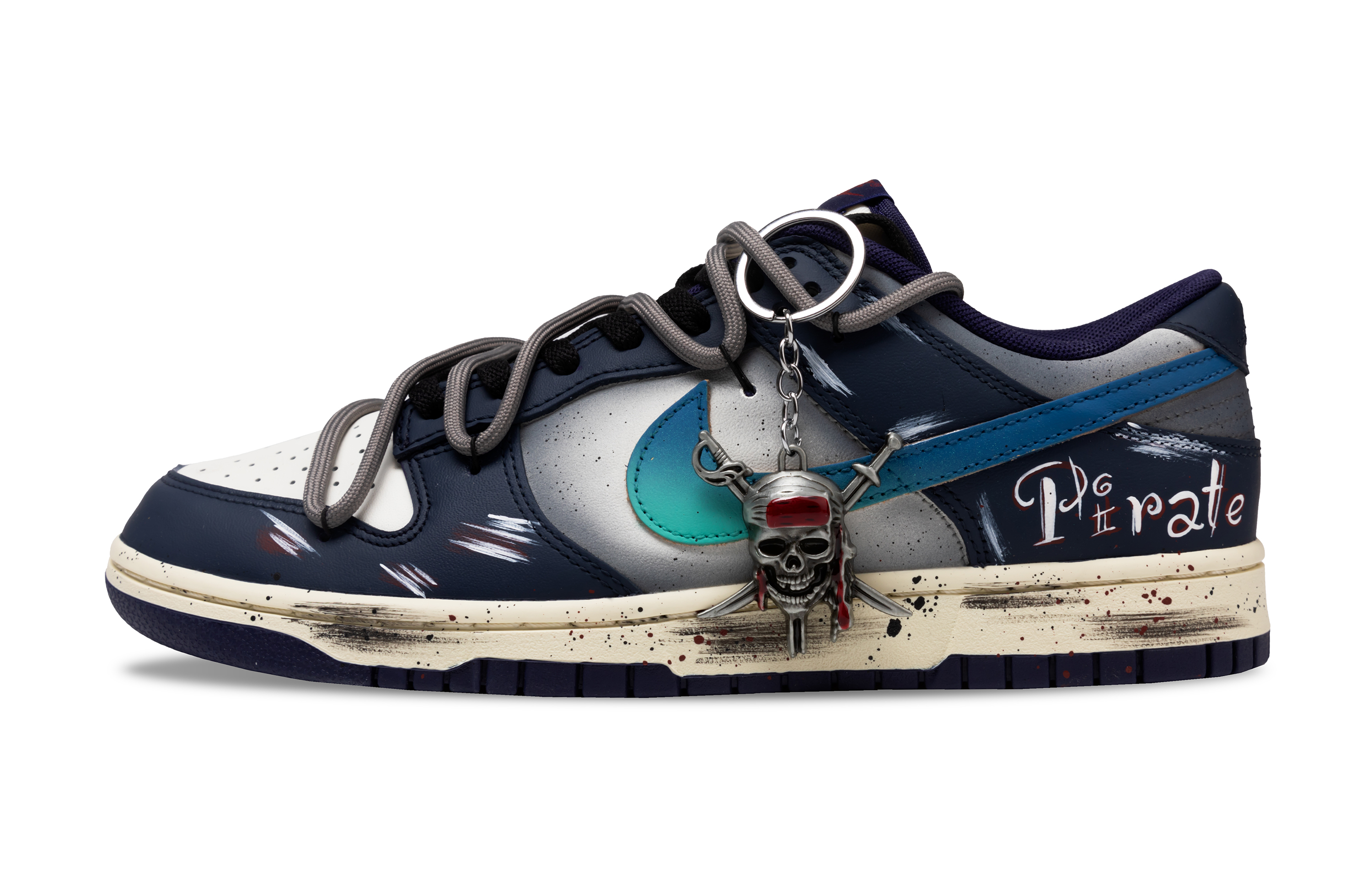 

Nike Кроссовки для скейтбординга Dunk Mood Of Theft с противоскользящим покрытием, износостойкие, низкие, мужские, темно-синие