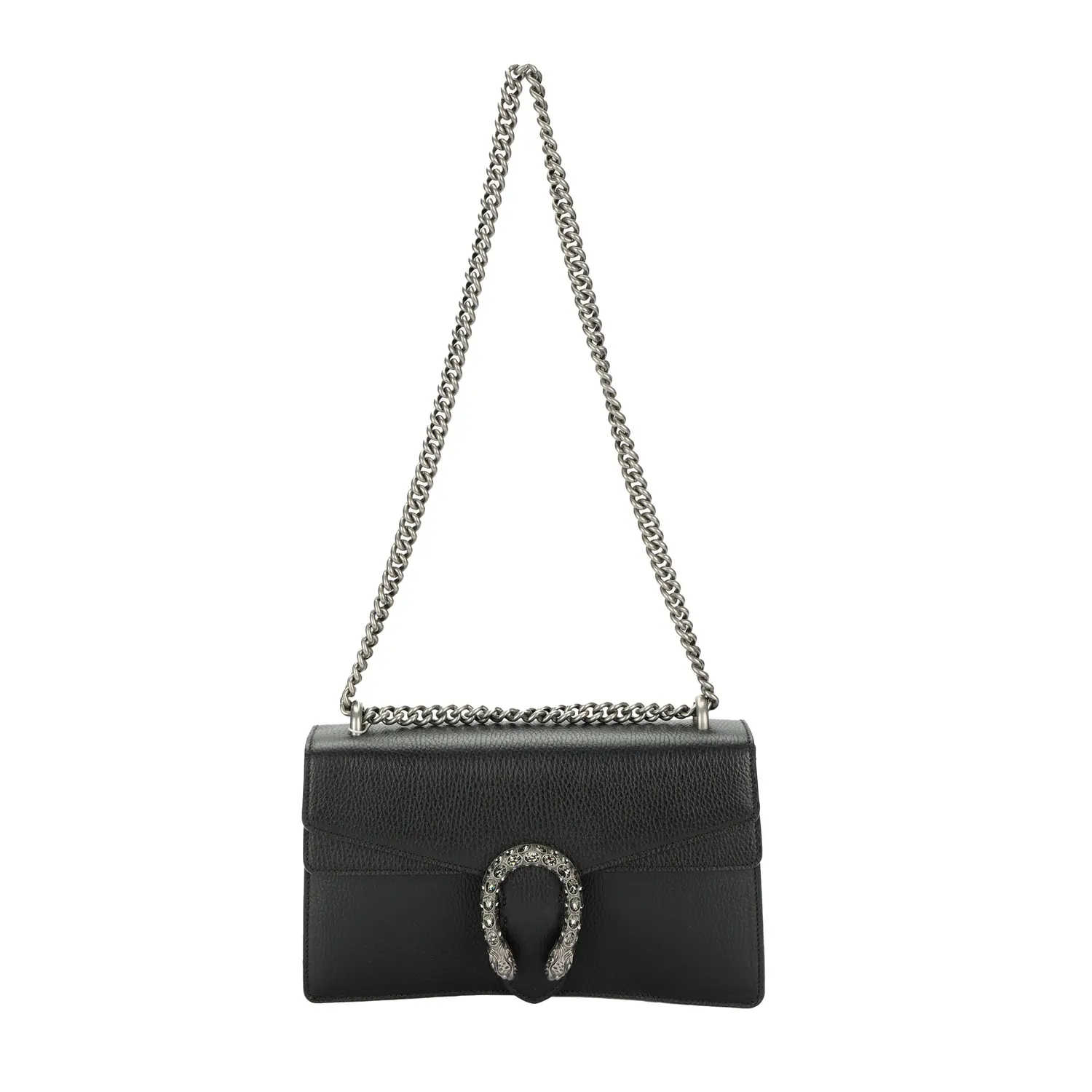 

Gucci Кожаная портативная сумка через плечо Dionysus, женская сумка Trumpets, черная