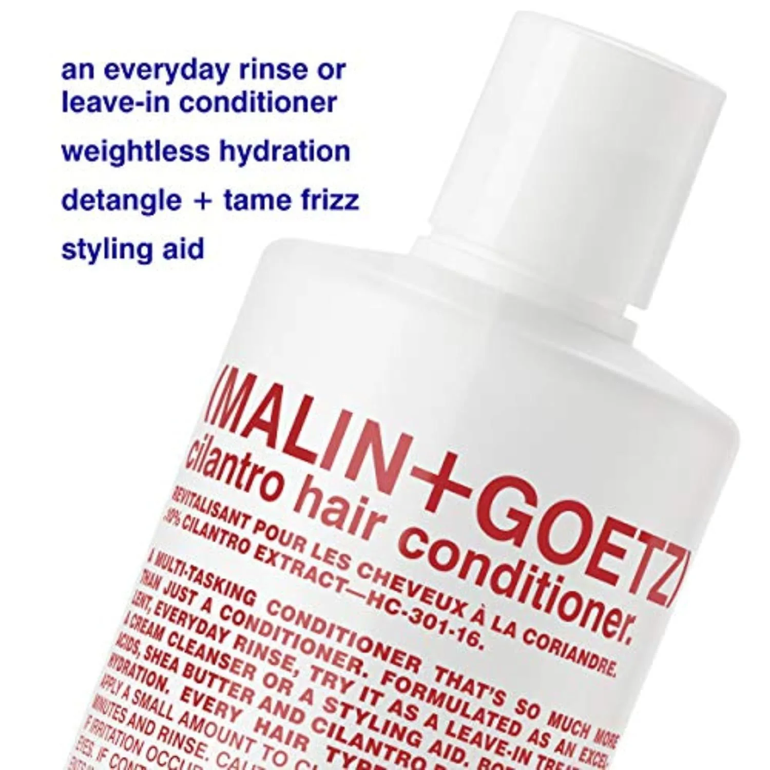 Malin+Goetz кондиционер для волос с кинзой, экстракт кинзы, масло ши, жирные кислоты, увлажняет, распутывает, против пушистости, веганский, без жестокости (8 унций/16 унций/заправка) 473 мл (.) — фото 3