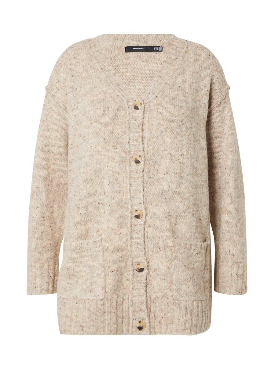 

Вязаный кардиган Vero Moda Curve Knit Cardigan VMCIngrid, темно-бежевый