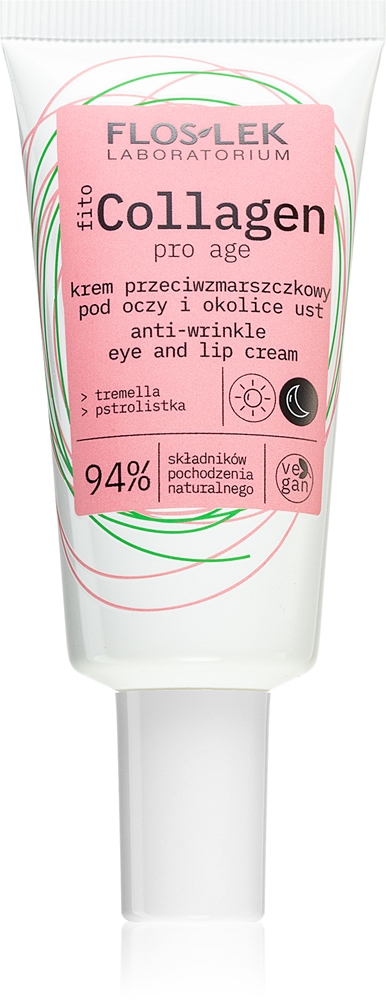 

Дневной и ночной крем от морщин «Фитоколлаген» для кожи вокруг глаз и губ Floslek Laboratorium, 30 мл