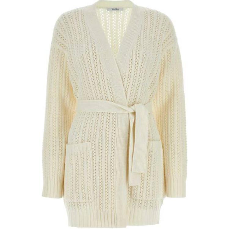 

Кардиган с поясом Balzac с длинными рукавами Max Mara MaxMara, бежевый