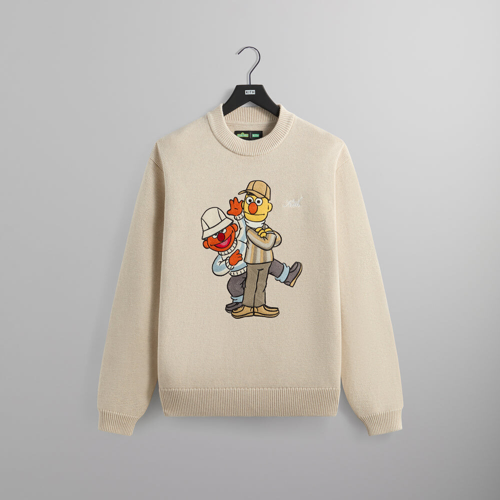 

Толстовка Kith for Sesame Street Bert & Earnie Crewneck Sweater, цвет Sandy Heather