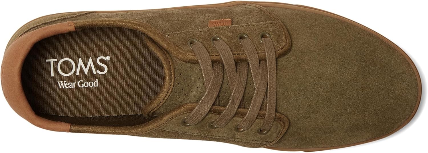 Мужские кеды TOMS Carlo 2.0 на шнуровке - черные — фото 2