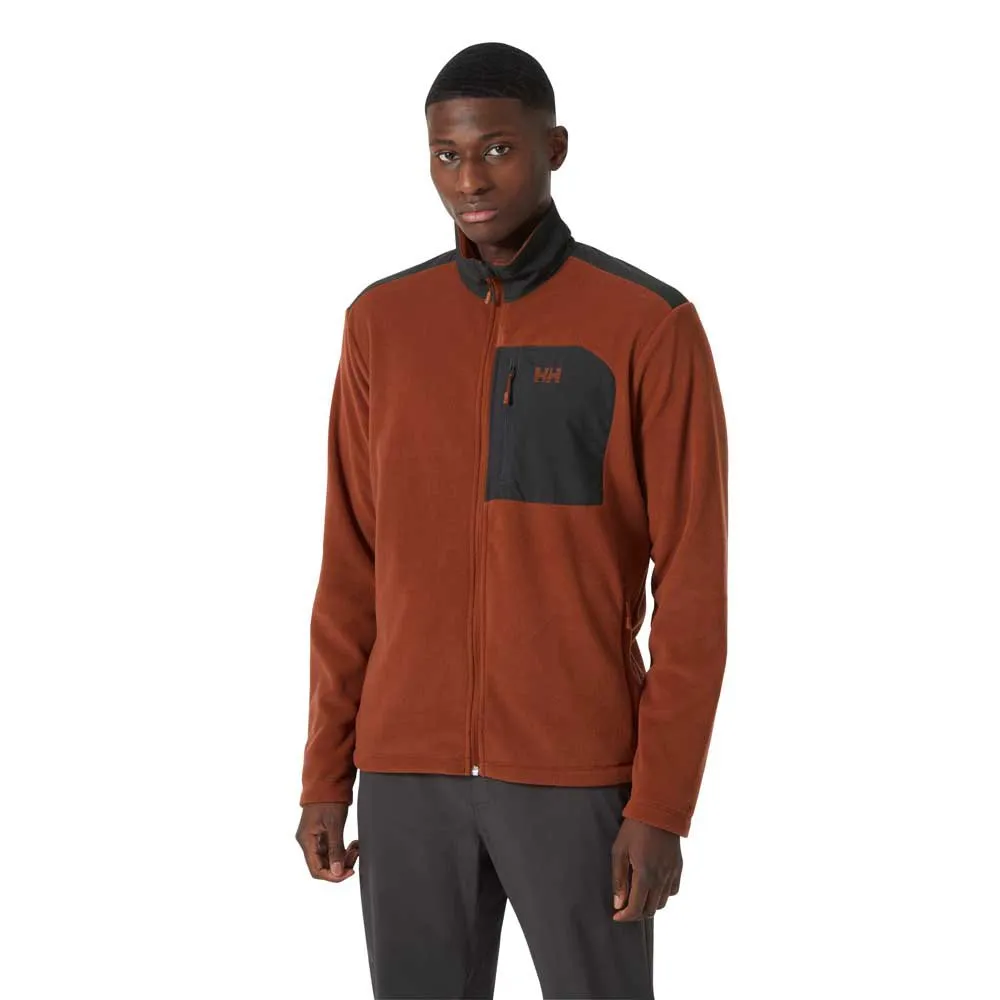

Флис Helly Hansen Daybreaker Block full zip, оранжевый/коричневый