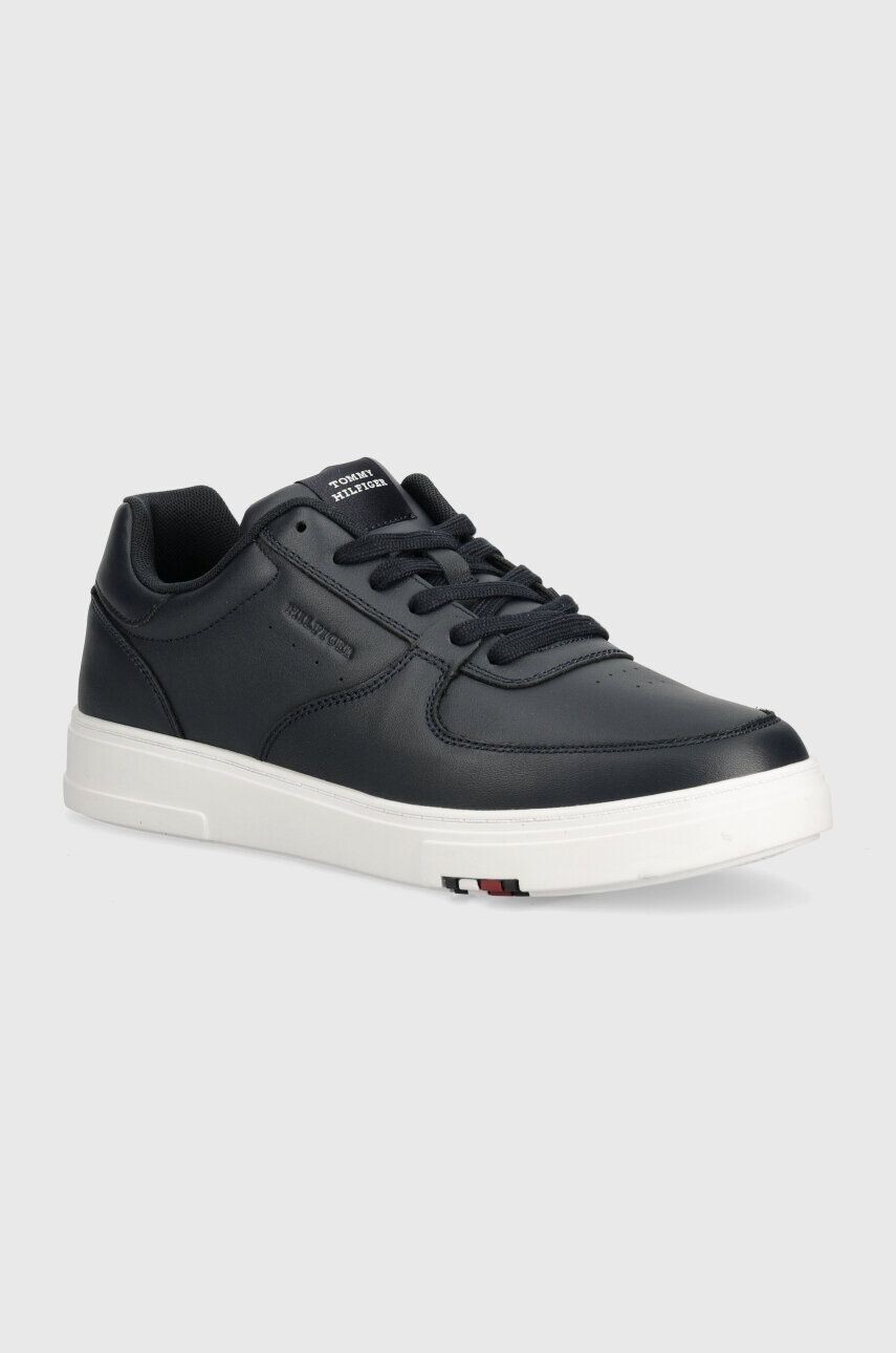 

Кожаные кроссовки Tommy Hilfiger MODERN CUP CORPORATE LTH, темно-синий