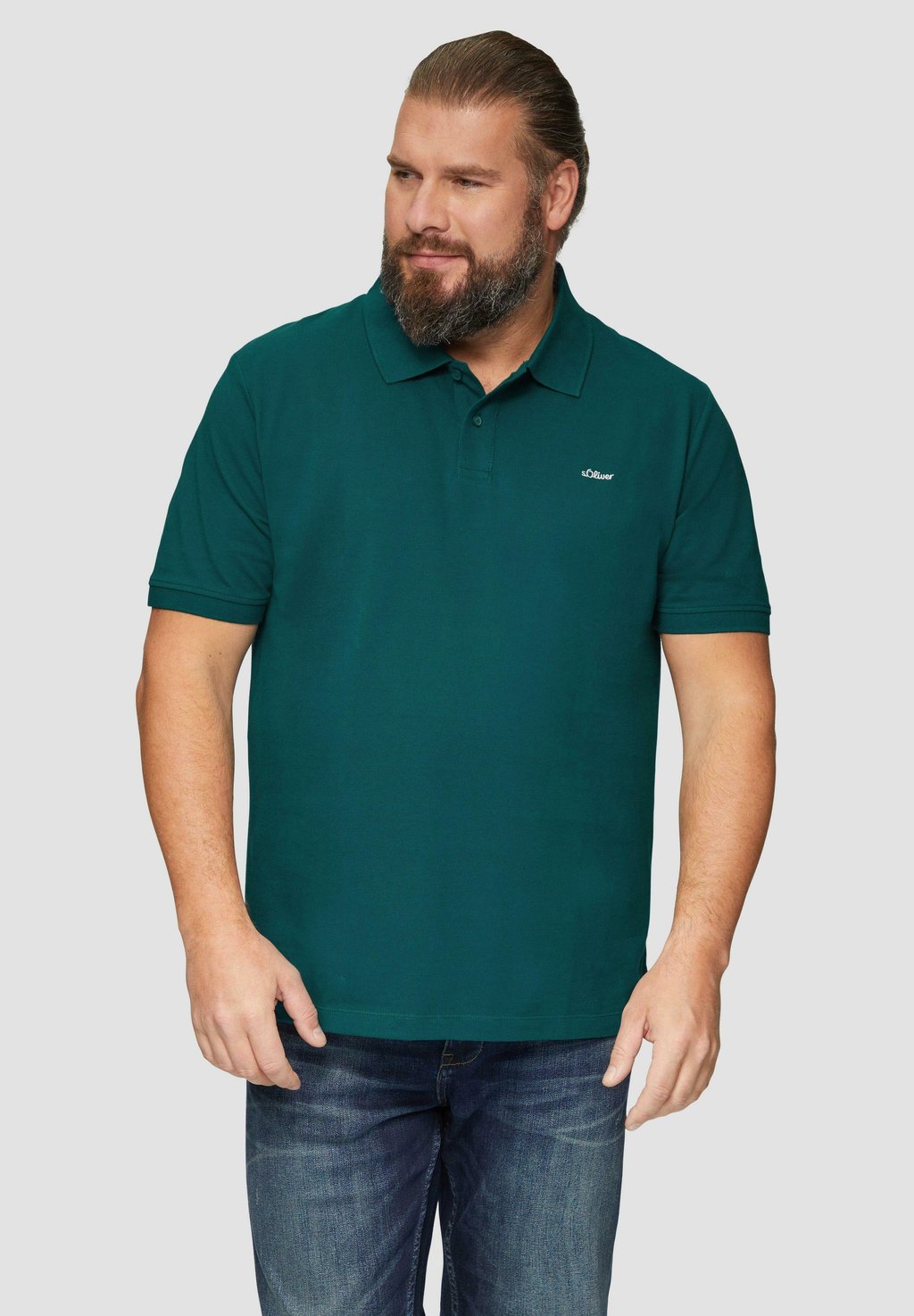 

Рубашка поло s.Oliver, сине-зеленый