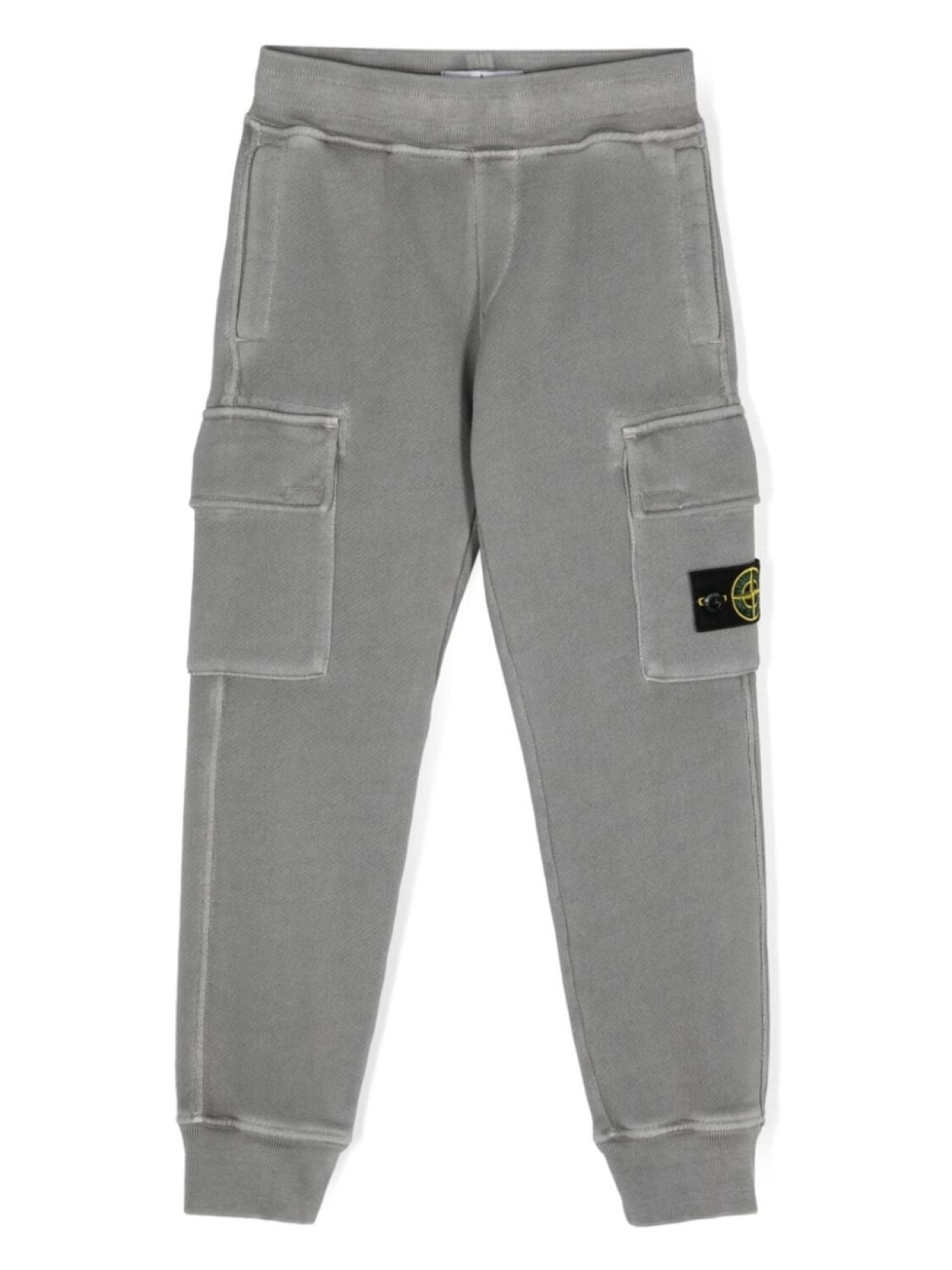 

Stone Island Junior штаны грузовые с значком компаса, серый