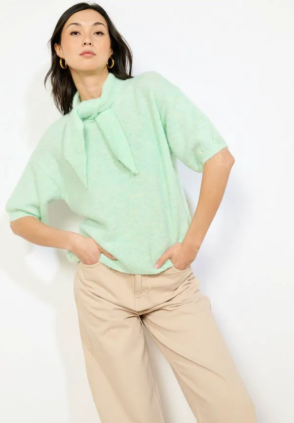 

Свитер с галстуком, базовая футболка Lolaliza, Mint Green, Зеленый, Свитер с галстуком, базовая футболка Lolaliza, Mint Green