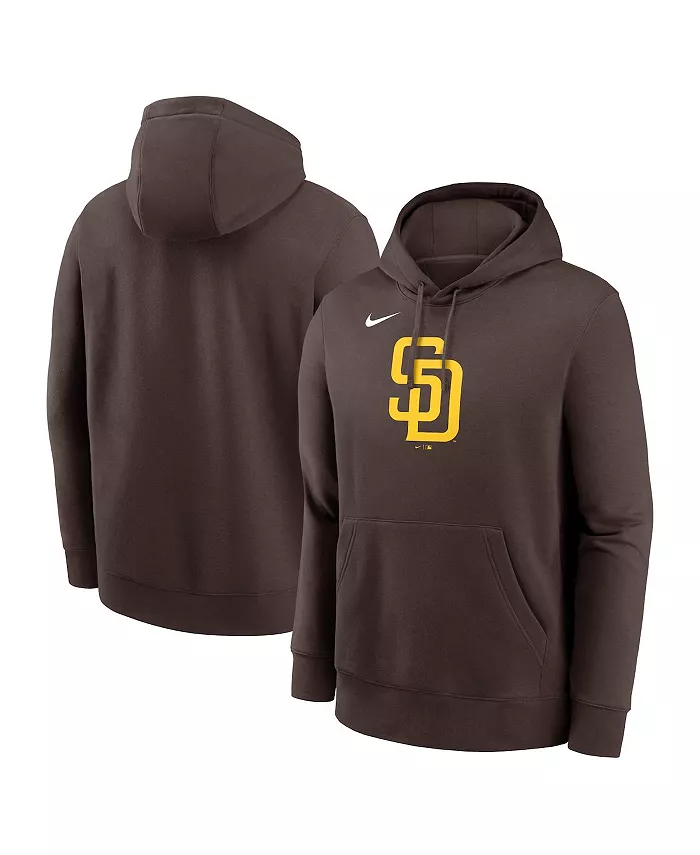 

Мужская коричневая толстовка с капюшоном Club Fleece с логотипом San Diego Padres Nike