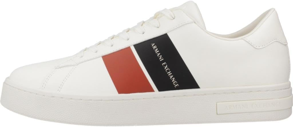 Мужские кроссовки Armani Exchange London Classic Stripe, слоновая кость — фото 2