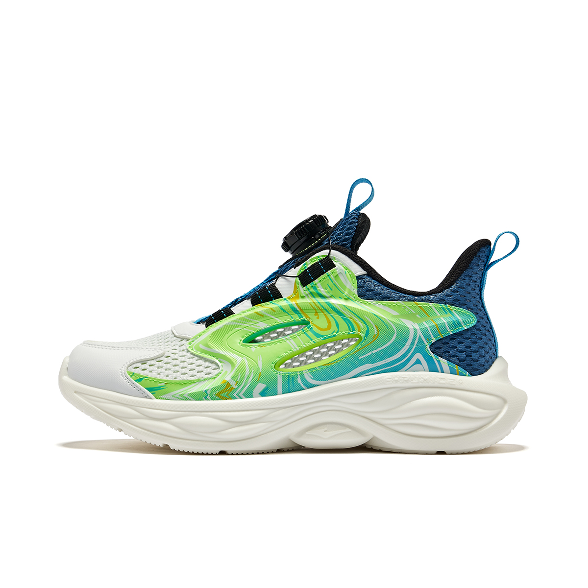 

ERKE KIDS Детские сандалии Star Trace Lightweight Cushioning Anti Kick Low Top для подростков - Erke, белые/индигово-синие