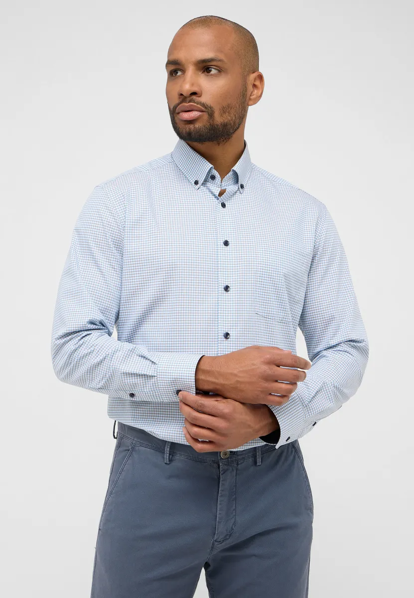 

Рубашка Eterna с длинными рукавами "MODERN FIT", цвет Aqua