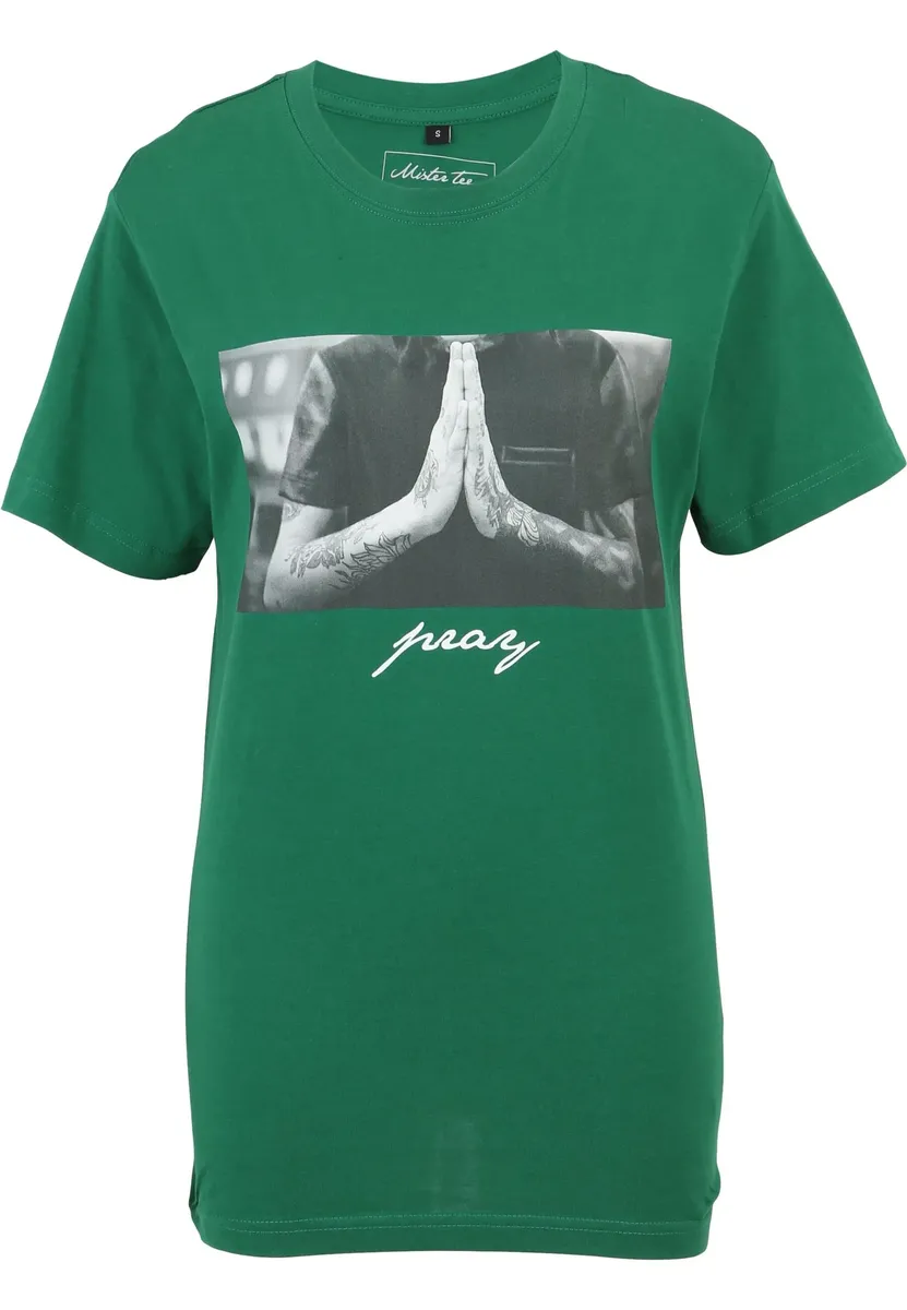 

Рубашка с короткими рукавами Mister Tee "Mister Tee Women's Ladies Pray Tee" Mistertee, зеленый