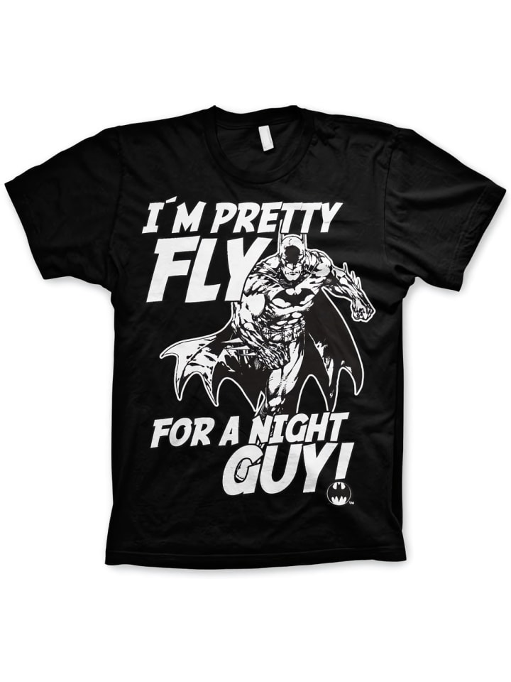 

Футболка I'm Pretty Fly For A Night Guy Big Tall T-Shirt черного цвета Batman, Черный, Футболка I'm Pretty Fly For A Night Guy Big Tall T-Shirt черного цвета Batman