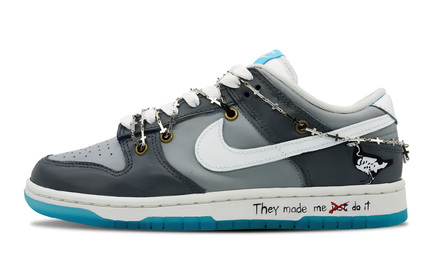 

Кроссовки Nike Dunk Skateboard Shoes Unisex Low-Top Gray