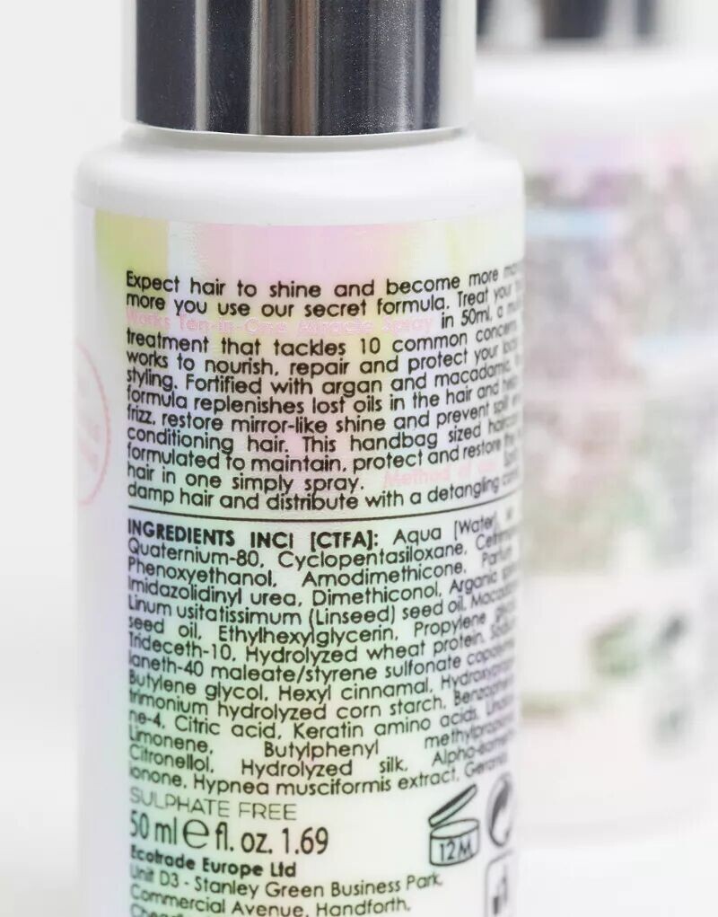 Beauty Works - 10 в 1 Miracle Spray - Спрей для ухода за волосами, 50мл — фото 3