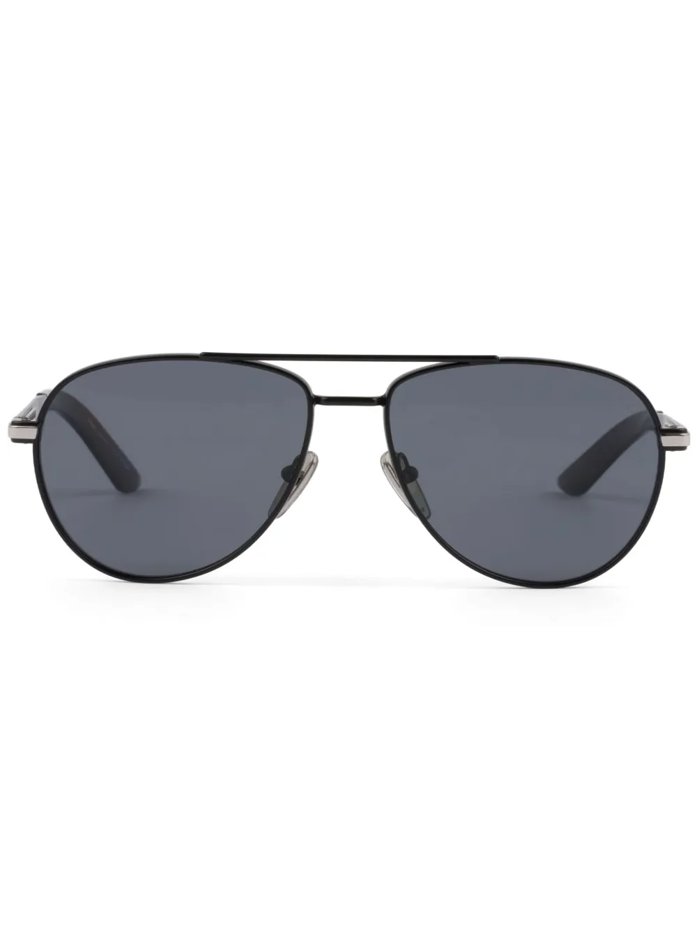 

Солнцезащитные очки-пилоты с логотипом Prada Eyewear, черный