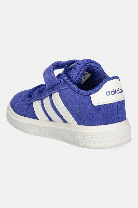 Детские замшевые кроссовки Grand Court 00s Adidas, синий — фото 3