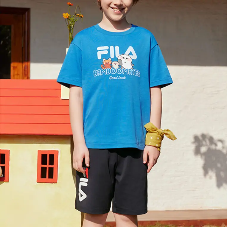 FILA KIDS Футболка Bamboomates Sea Rose Blue детская — фото 3