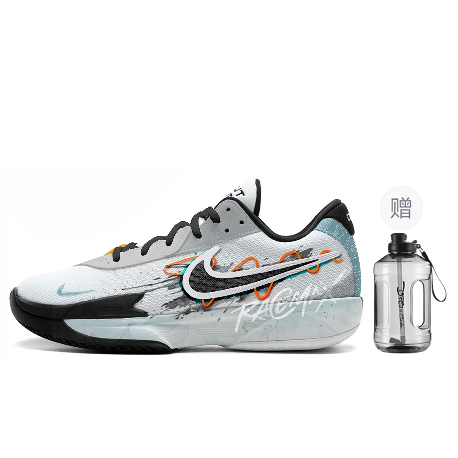 

Баскетбольные кроссовки Air Zoom GT Cut Basketball Shoes Unisex Low-Top Gray/Blue Nike