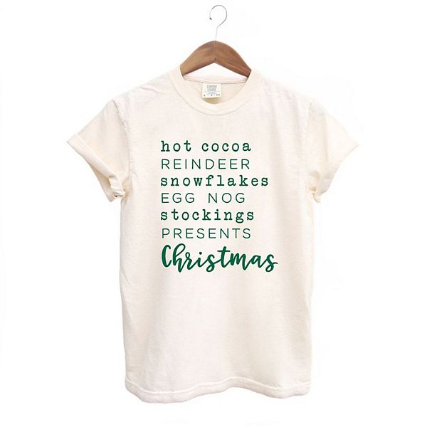 

Футболка с принтом Christmas Words Simply Sage Market, Ivory, Зеленый, Футболка с принтом Christmas Words Simply Sage Market, Ivory