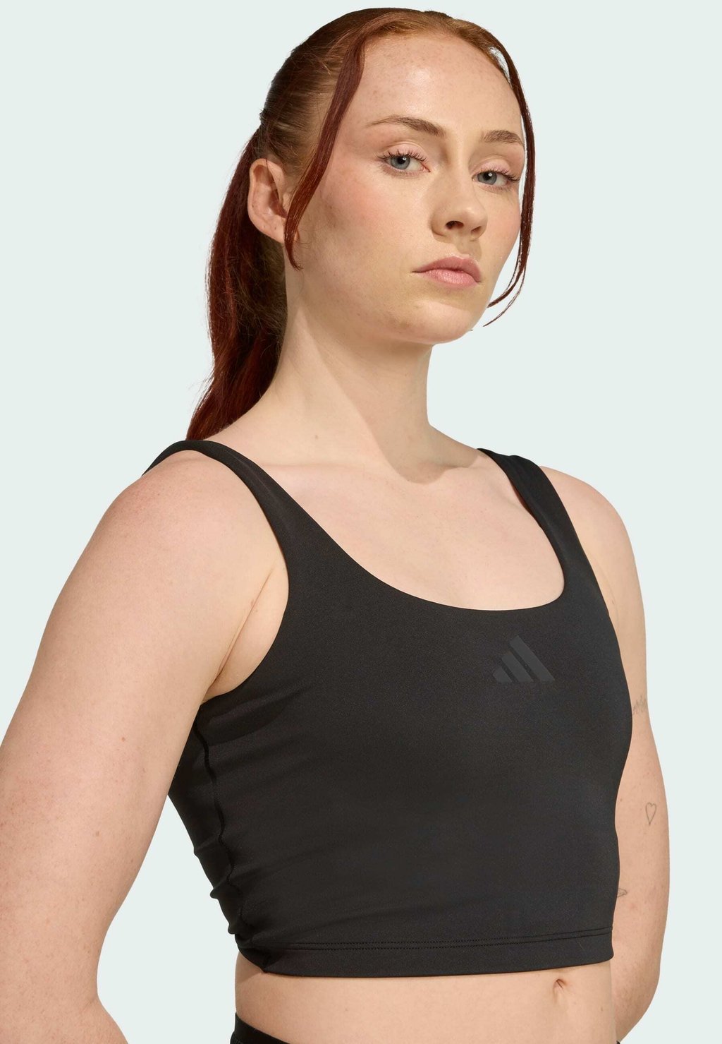 Спортивный бюстгальтер POWER TANK Adidas Performance, черный — фото 3