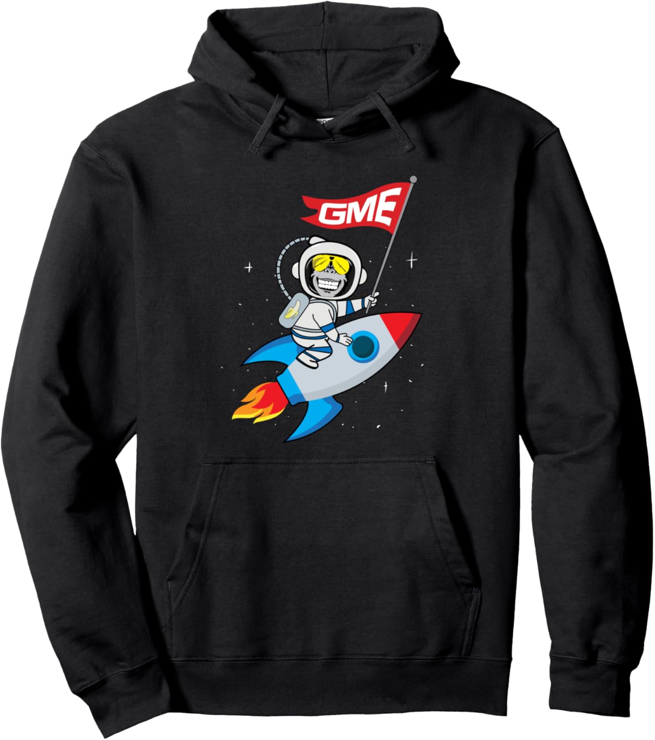 

Худи Apes To The Moon GME Short Squeeze, черная Hodlambo Stock Ape Tees, Черный, Худи Apes To The Moon GME Short Squeeze, черная Hodlambo Stock Ape Tees